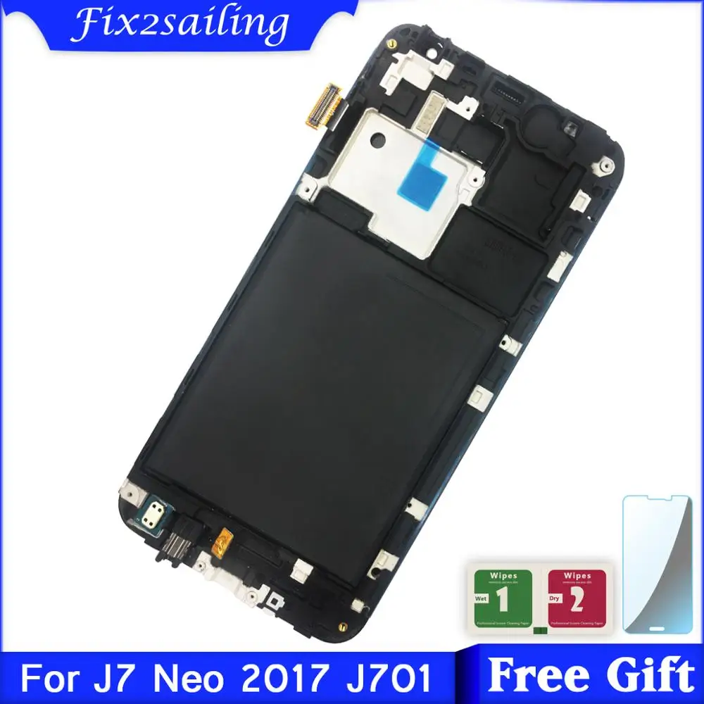 5 дюймов экран дисплея для Samsung Galaxy J7 Neo J701 J701F J701M ЖК дисплей сенсорный с рамкой