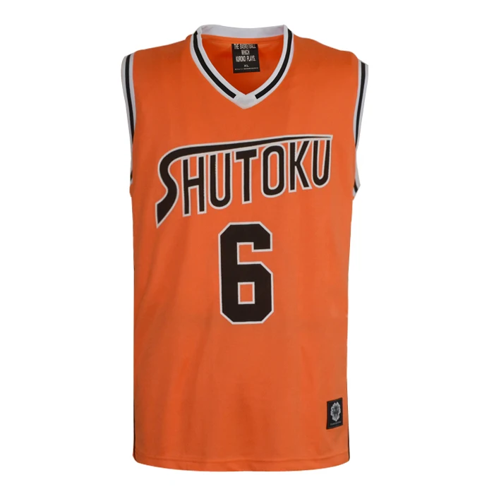 Баскетбольная форма Kuroko No Basuke школьная Shutoku No. 6 майка Midorima Shintaro топы костюмы для
