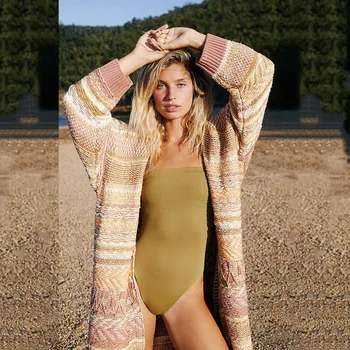 

2020 New Arrival Patchwork Sweet Elegant Fashion Going Out Seaside Simple Warm Comfort Sweater Cardigans 2020 New Arrival Winter