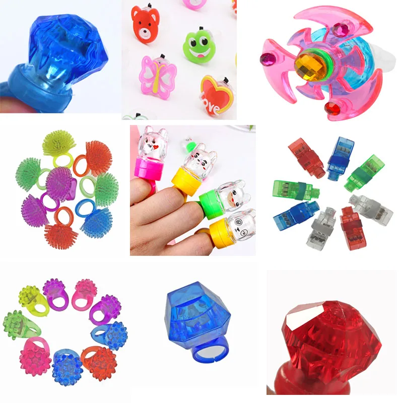 36PCS Party Articles Cartoon Finger multiple styles Led Ring Laser Beam Favors Gifts Selling For Rave Festival Decoration | Дом и сад