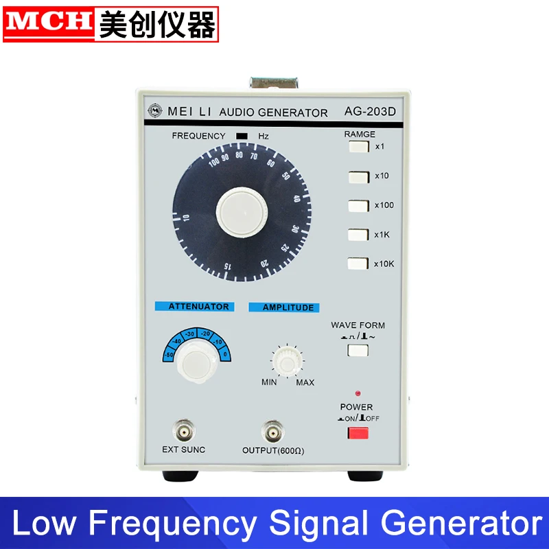 

Low frequency signal generator 10Hz-1MHz with frequency counter