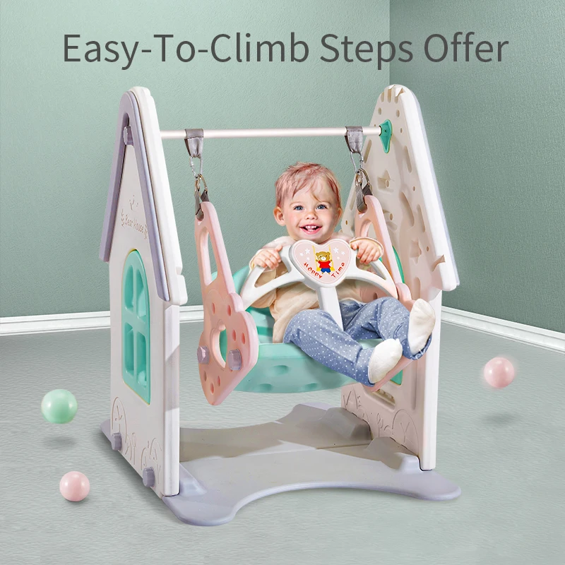 Детские качели BabyGo для дома легкая установка качающийся стул подходящий манеж