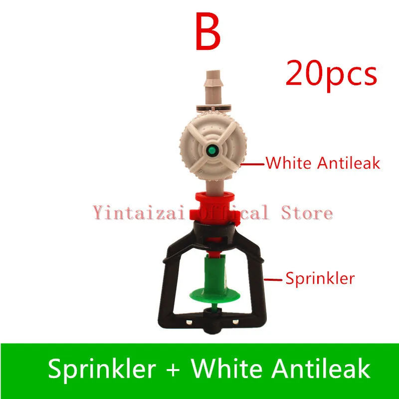 20 шт eenhouse садовый роторный спринклер с 1/" противокапельным оросительным оборудованием автоматический полив оросительный микроспринклер