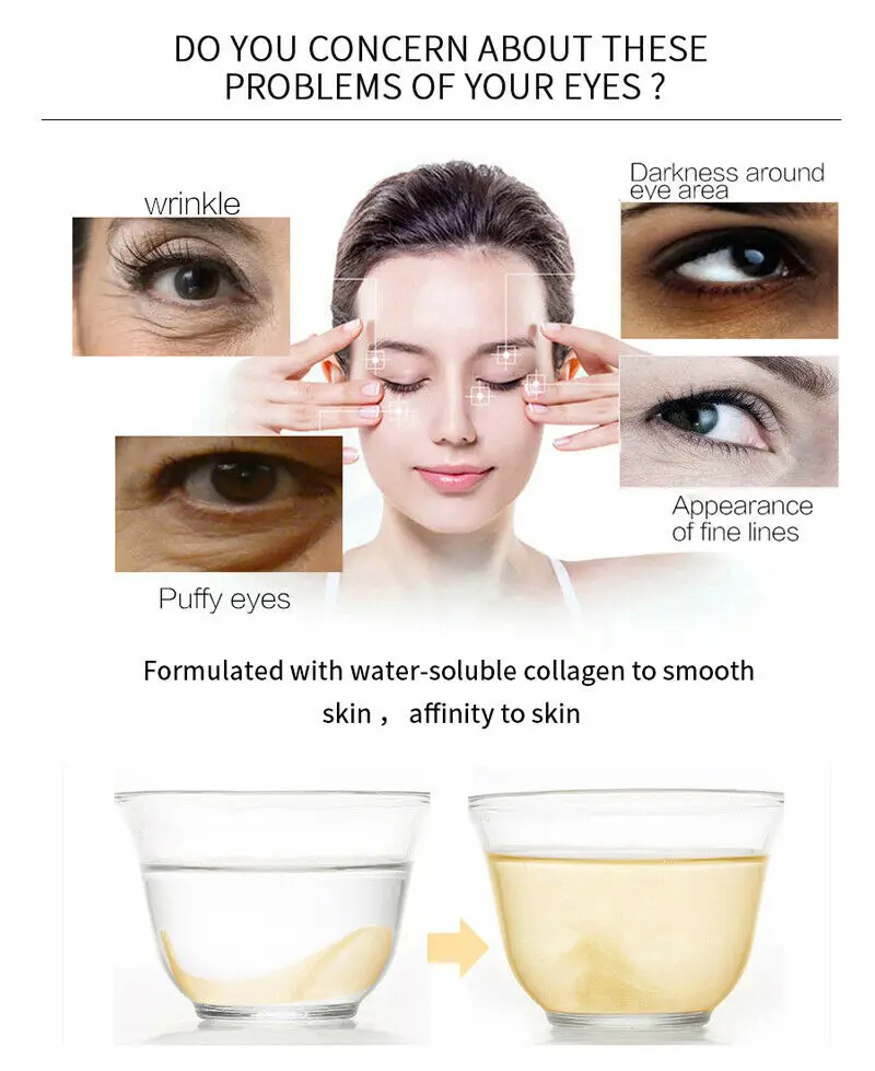 Золотые маски для глаз 60 шт. гидрогелевые патчи ремонт удаления морщин темный круг предупреждающий старение увлажняющий под глазами маска уход за кожей вокруг глаз