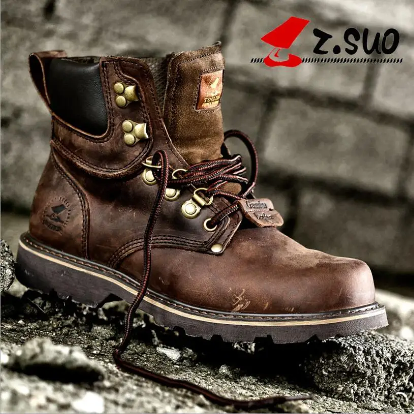 

CS767 Z. Suo men boots Fashion first layer of leather men's boots high-quality tooling boots man botas hombre zapatos de hombre