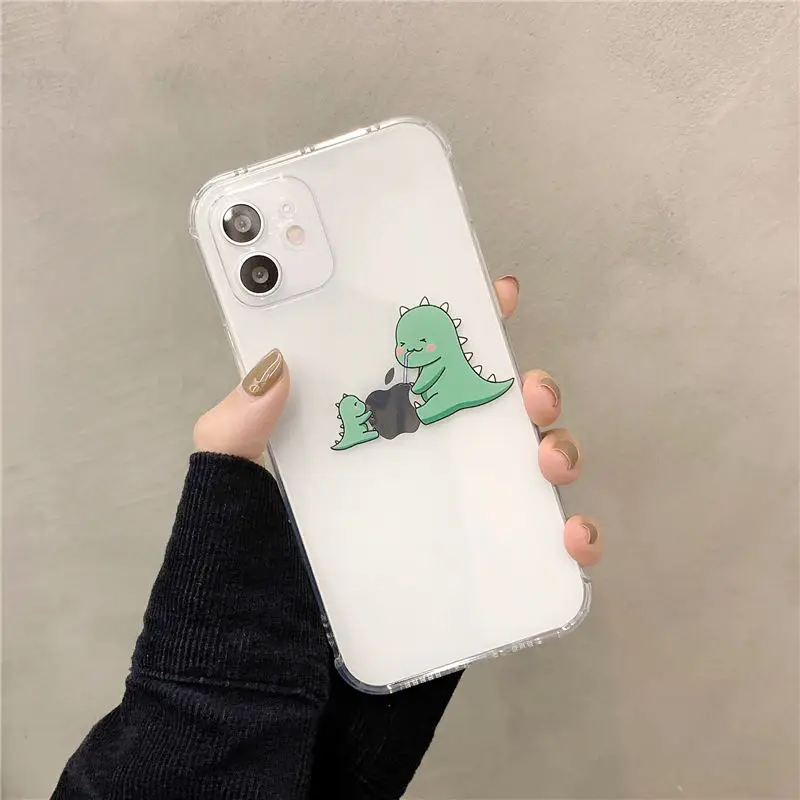 Athvotar Dinosaur Phone Cases for iPhone 12 11 Pro Max Soft Tpu