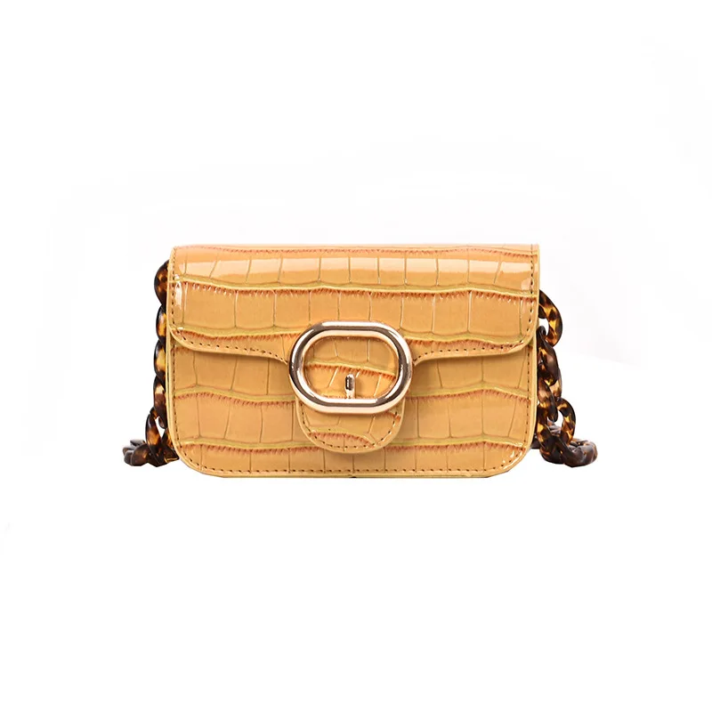 

Women'S Crocodile Shoulder Bag PU Fashion Flap Yellow Green Black Brown Casual Style Unadjustable Length Women'S Shoulder Bag