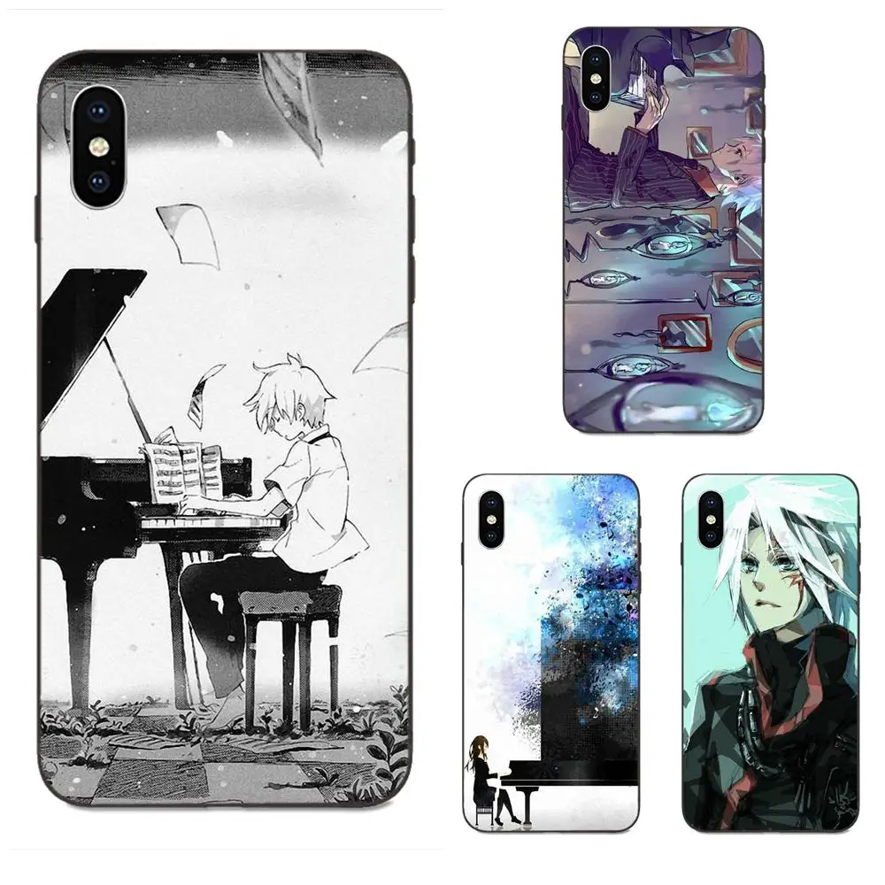 Manga Soul Eater Play Piano For Galaxy A10S A20S A2 Core A30S A40S A50S A70S A90 5G M10 M30S M40 Note 10 Plus Soft Pattern Pink | Мобильные