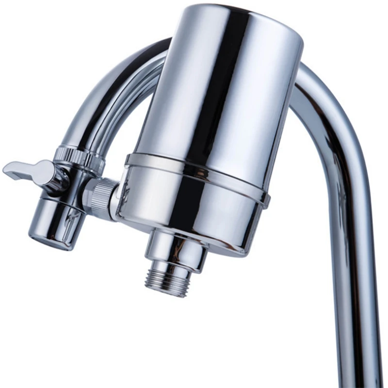 

Faucet Water Filter, Long-Lasting Tap Water Purifier System for Home Kitchen, Faucet Mount Filter with Switch - Fits Standard Fa