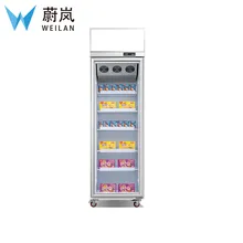 18 градусов Цельсия одна стеклянная распашная дверь Вертикальная Витрина-Морозилка