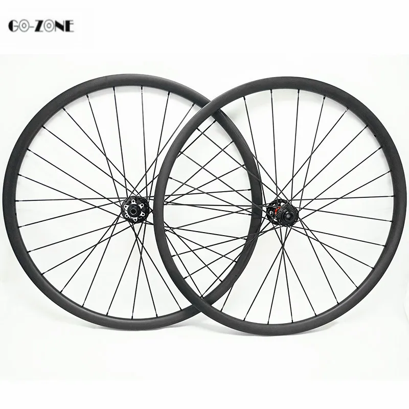 29er диск mtb карбоновые колеса Асимметричные 30,5x19,5 мм бескамерные с novatec D791SB D792SB 100x15 142x12 колесная стойка 1420 спицы