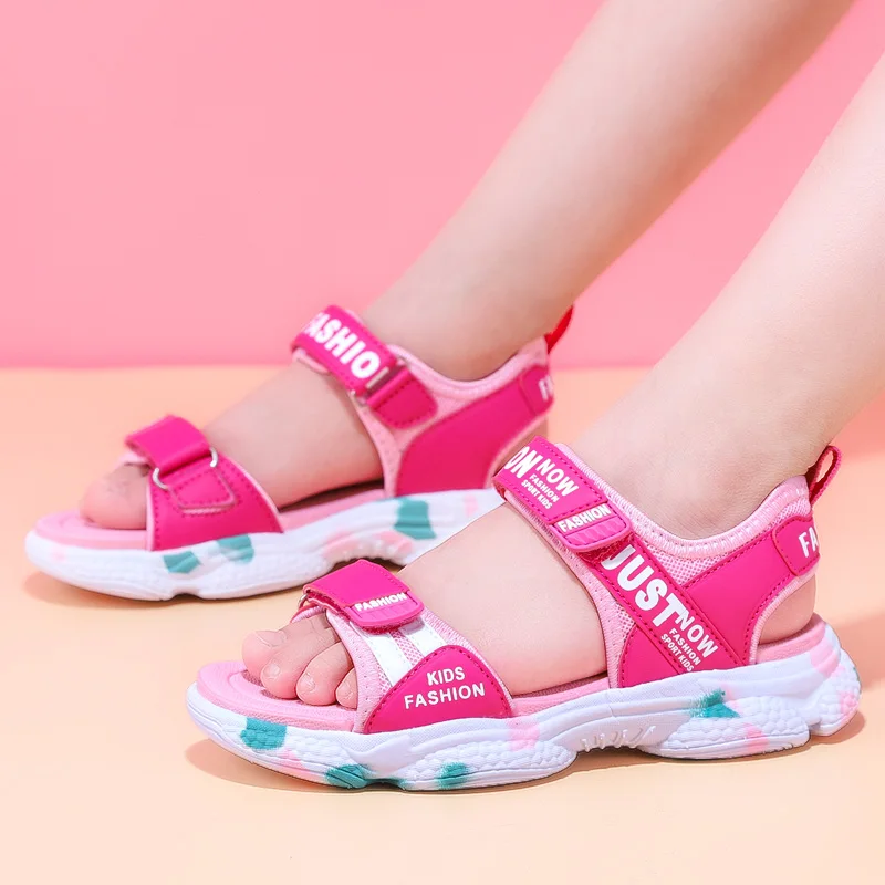 children's shoes for adults LEMAI Girls Pink Sandals Cartoon Fashion Princess Shoes Girls Sandals Toddler Sandals Party Shoes Sandals for Teenagers Girls leather girl in boots