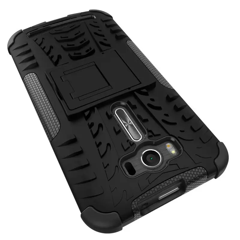 Сверхмощный защитный чехол для Asus Zenfone 2 Laser ZE500KL Zenfone2 ZE550KL задняя крышка силиконовый+ PC 2 в 1 подставка чехол для телефона