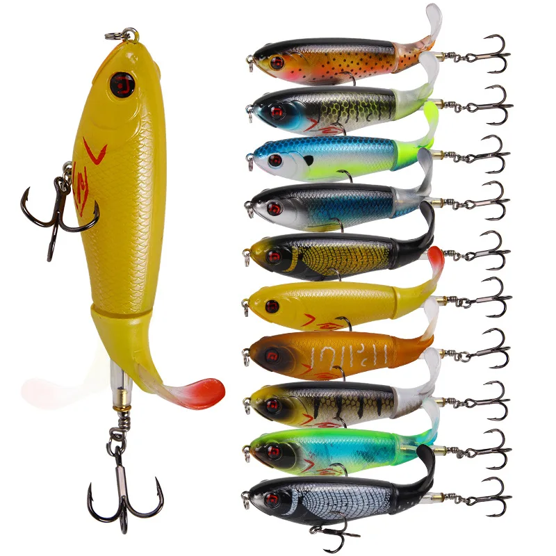 1 шт. Whopper Поппер 10 см 17 г Topwater рыболовная приманка искусственная Жесткий плюпер