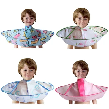 

Kids Boy Hair Cutting Cape Umbrella Gown Hairdresser Apron Hairdressing Children Girl Haircut Cloak JS23