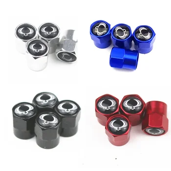 

New 4PCS Auto Wheel Tire Valve Stem Caps Cover For SsangYong Actyon Kyron Korando Rexton Tivoli Car accessories