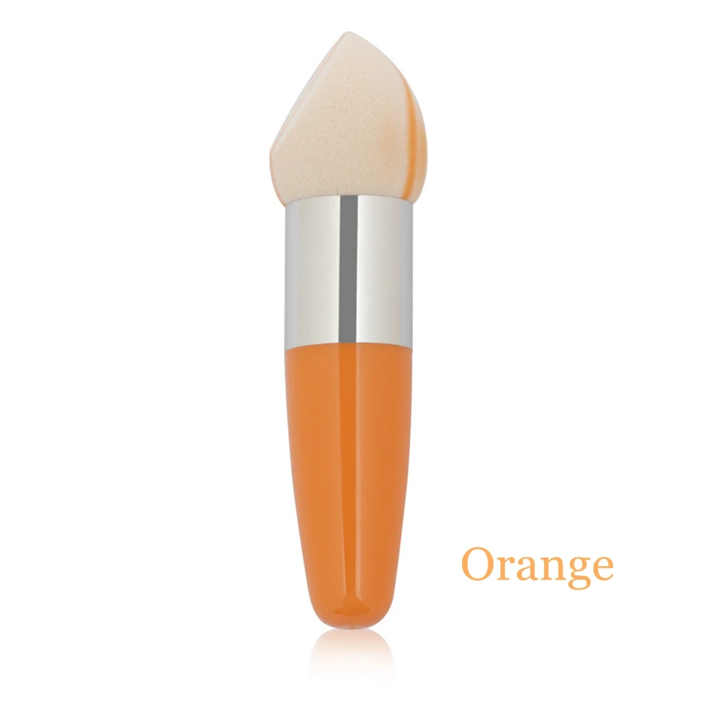 1 шт. Модный профессиональный конический пулевидный спонж для основы красоты спонж для нанесения макияжа женские косметические кисти - Цвет: Orange