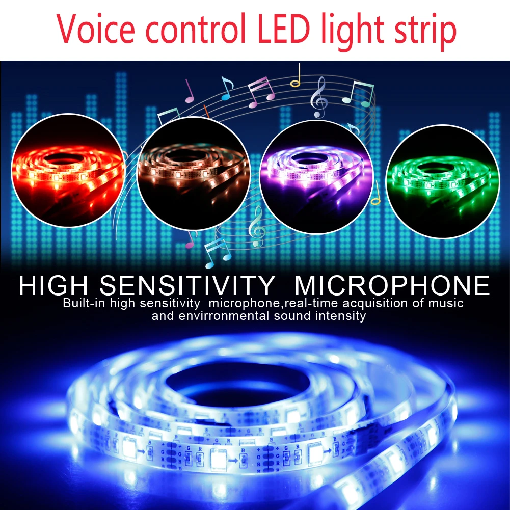 LED Strip Light USB Powered RGB Multi Color TV Backlight Lighting Remote Control