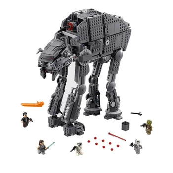 

Bela 10908 series of first-order heavy assault walker blocks are compatible with Star Wars scale 75189 for children lego sets