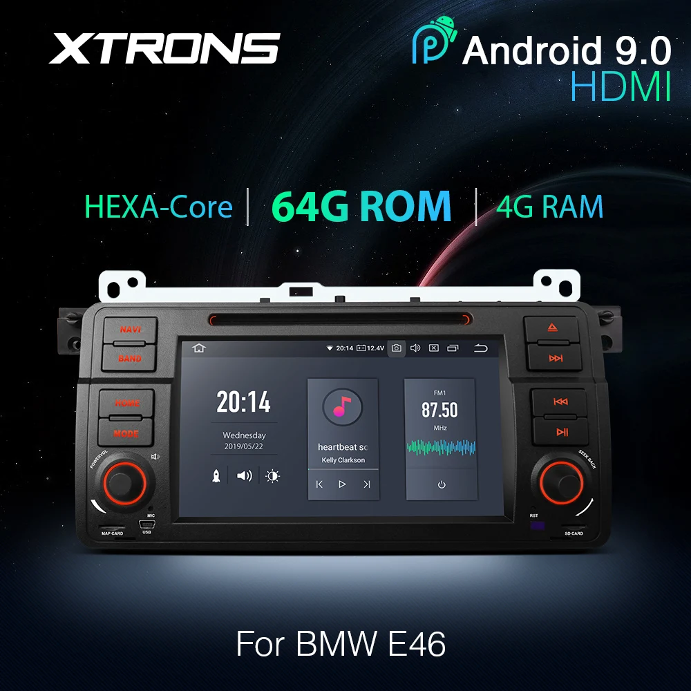 Автомобильная система GPS навигации XTRONS 7 дюймов Android 9 0 шестиядерный процессор 4 Гб