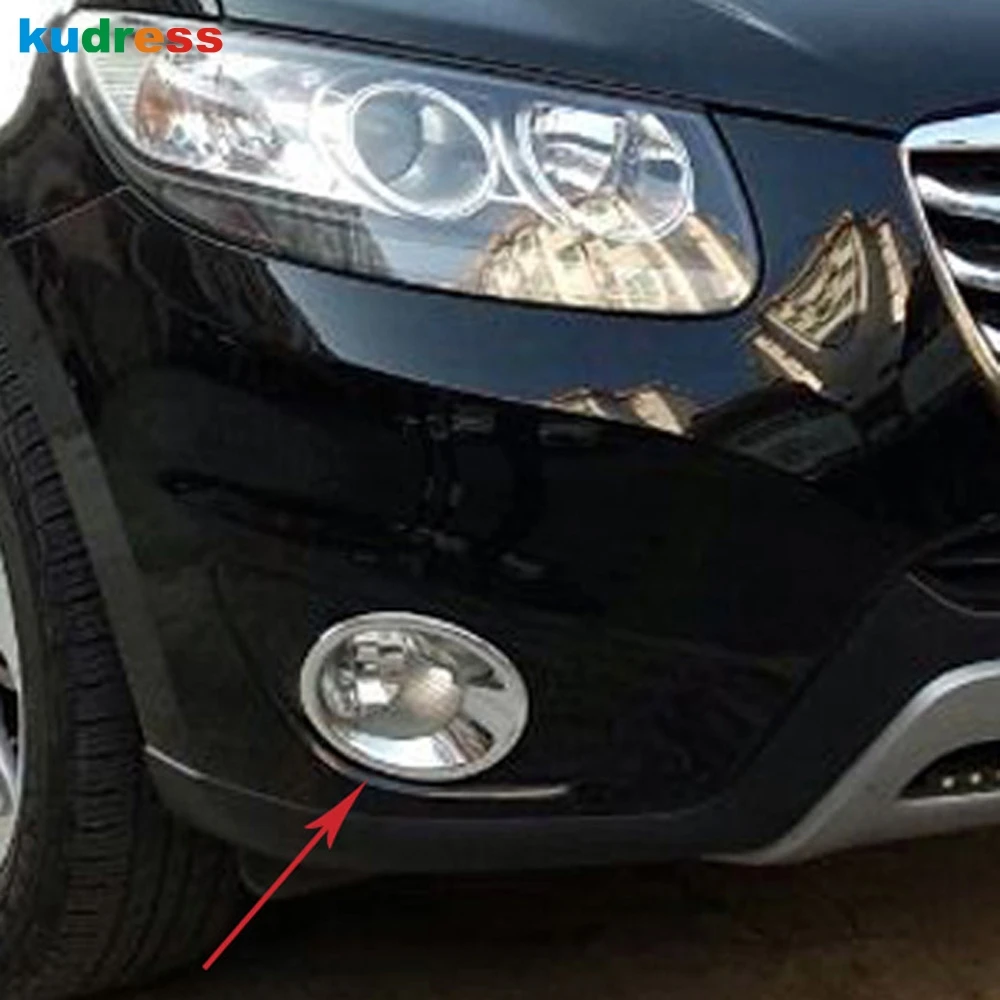 Для Hyundai Santa Fe 2010 2011 2012 ABS хромированный передние противотуманные фары светильник