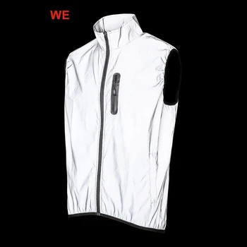 

WOSAWE Motorcycle Sleeveless Safety Reflective Vest men women windbreaker Waterproof Moto Riding Reflective Clothing