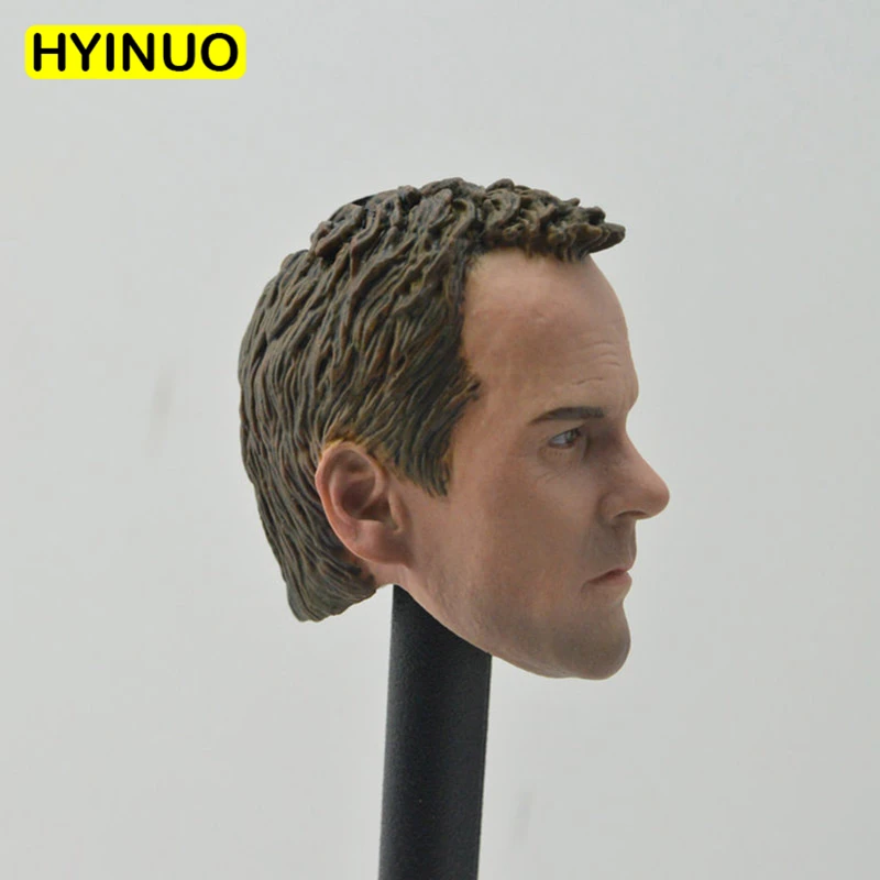 1/6 шкала Макс Дуган возвращается драма США 24 часа Kiefer Sutherland Jack Bauer Head Sculpt головной убор для 12 "Фигурки игрушки-части тела