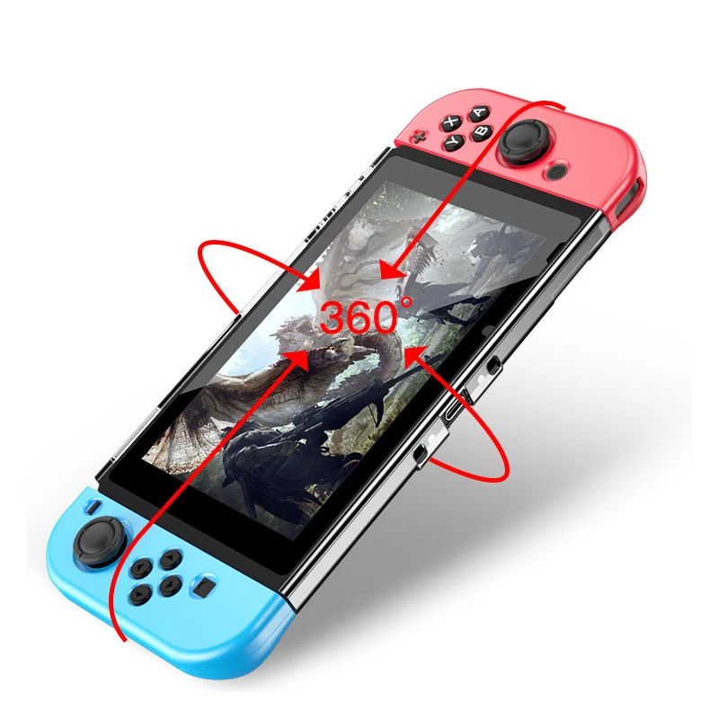 Rend Switch ультра тонкий фиксируемый Магнитный Joycon Shell Кристалл задняя консоль чехол для nintendo Switch NS защита
