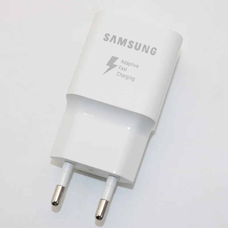 Оригинальное Адаптивное быстрое зарядное устройство samsung 9V2A с европейской вилкой USB быстрый адаптер 1 м кабель типа C для Galaxy S8 S9 Plus Note 8 9 A3 A5 A7