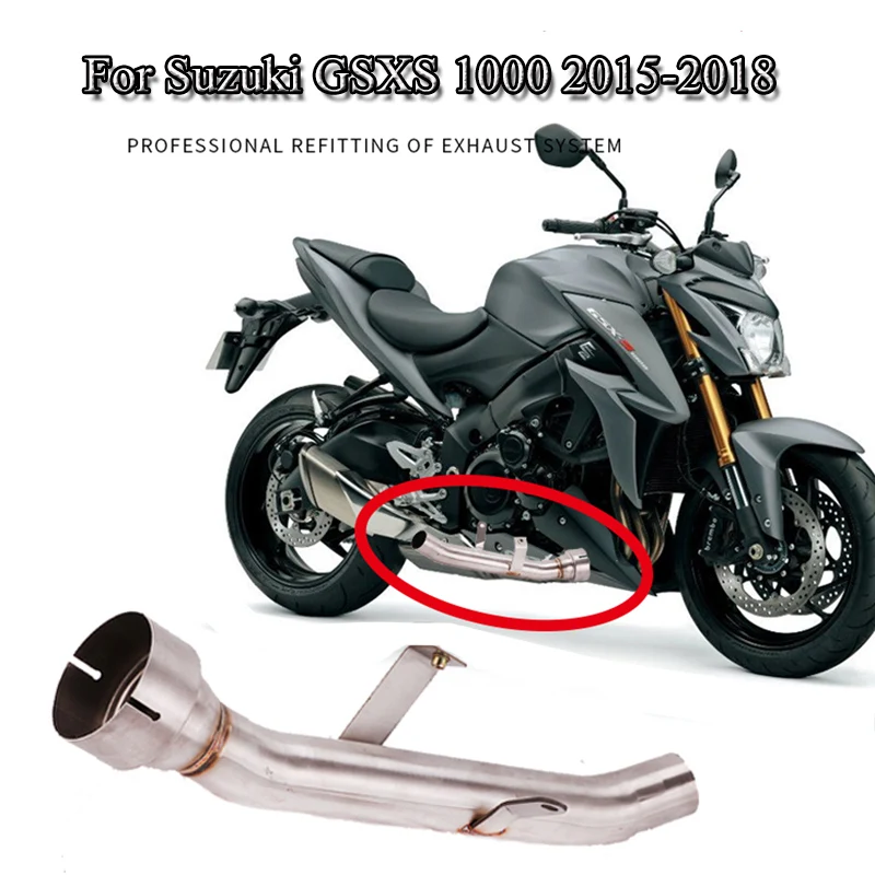 Выхлопная система мотоцикла труба для Suzuki GSX S GSXS 1000 GSXS1000 2015 2016 2017 2018 Mid