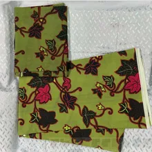 Настоящий Африканский шелк атласная ткань воск шифон печати Анкара снег спиннинг дышащий 4 ярдов+ 2 ярдов Африканский шифон воск