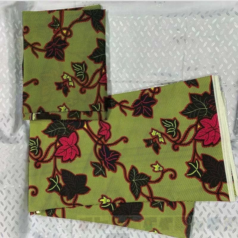 

2019 veritable african silk satin fabric wax chiffon print ankara snow spinning breathable 4yards+2yards african chiffon wax