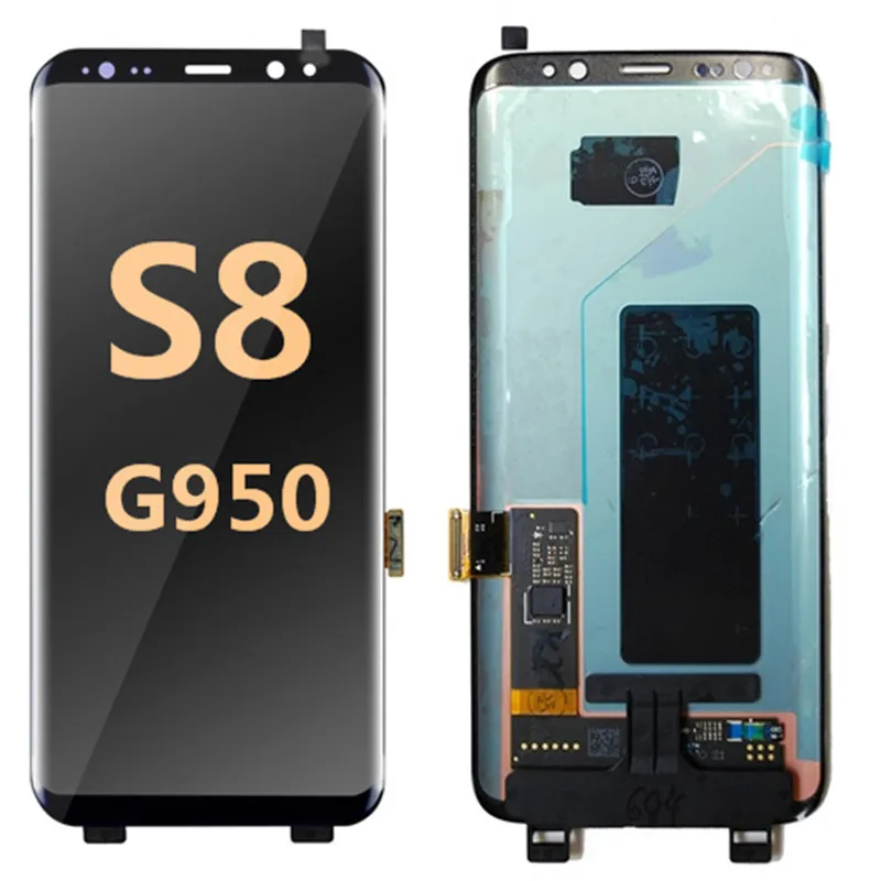 

ORIGINAL S8 LCD with frame for SAMSUNG Galaxy S8 G950 G950F Display S8 Touch Screen Digitizer