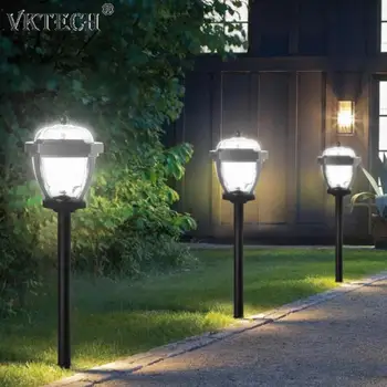 

2pcs Solar LED Lawn Lamp Spike Waterproof IP65 Outdoor Garden Ground Light Landscape Lamp Garden Lawn Lamp Light
