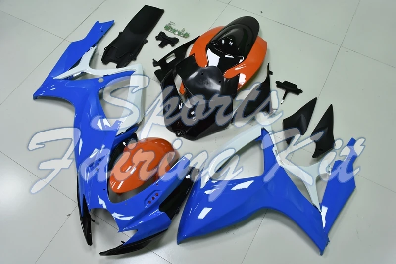 Обтекатели для GSX R 750 2006 2007 K6 синие Черные оранжевые R600 07 наборы обтекателей 600