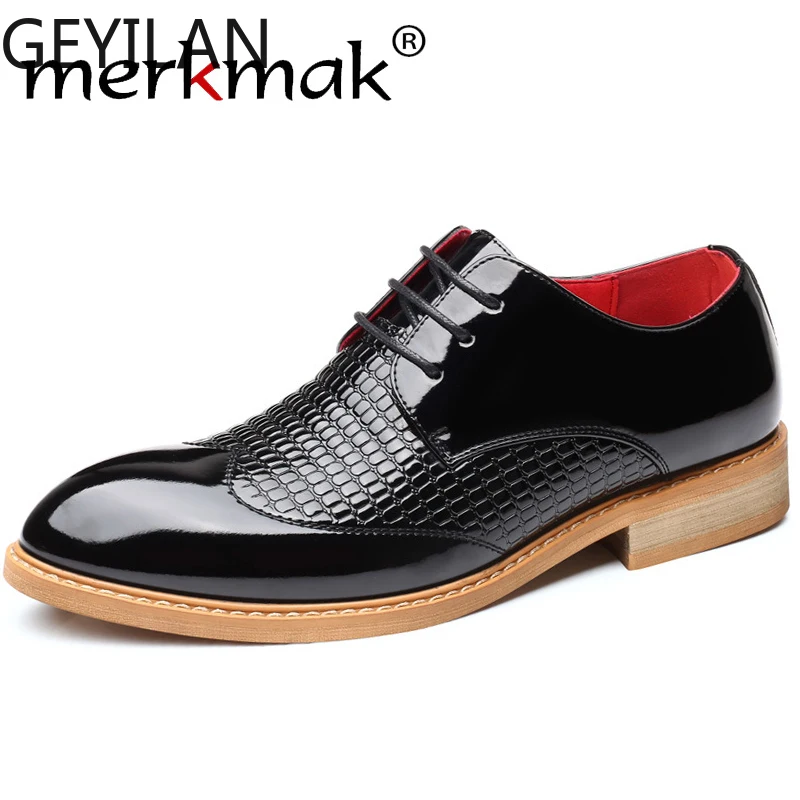 

Spring Autumn Classic Man Leather Shoes Lace Up Pointed Toe Casual Dress Shoes Men Wedding Men Shoes Oxford Formal Shoes