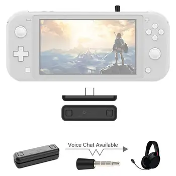 

For NS07 PRO Receiver Bluetooth Audio Adapter for Switch Lite /Switch TV Dock Gamepad Console Game Voice Chat Support Switch
