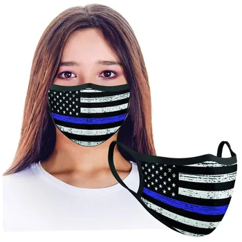 

Mascarilla Star Print Black Masks Washable Men Women Face Mask Fashion Mouth Mask Windproof Foggy Haze Mask Mouth Caps Washable