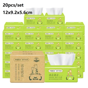 

20bags Soft Home Nepkins Tissues Toilet Draw Paper 3layers Without Adjunct And Non-Smell Home Bathroom Living room Accessories