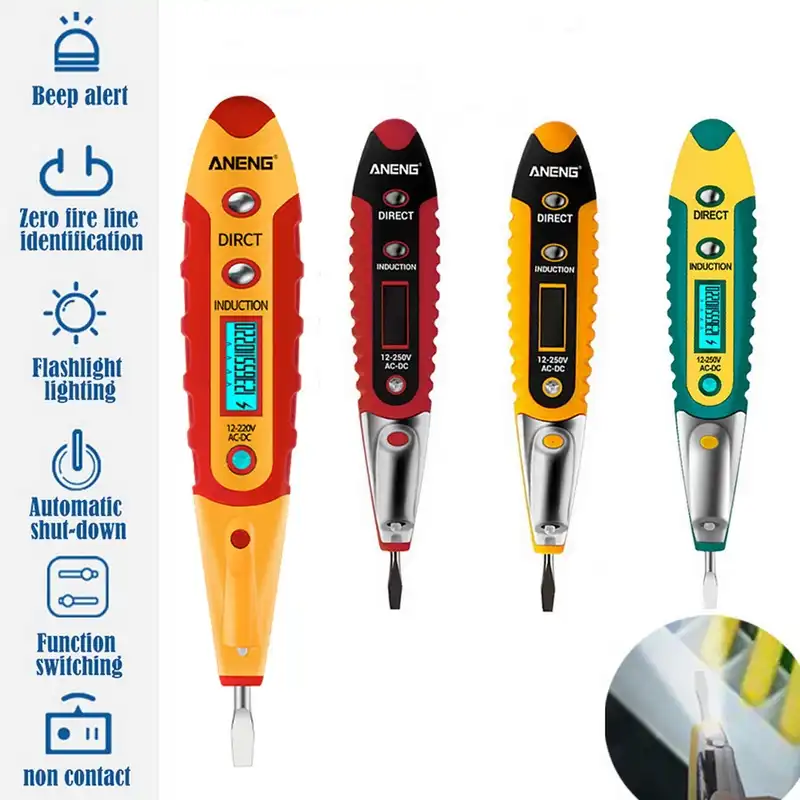Digital Voltage Tester Test Pencil Non-Contact Electric Pen Electrician Tool
