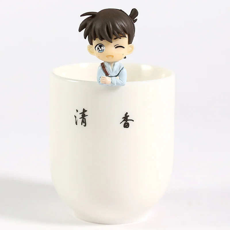 Серия PUTITTO Detective Conan Kudou Shinichi Mouri Ran Kyogoku Makoto Suzuki Sonoko ПВХ Фигурки игрушки 6 шт./компл