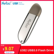 Netac флеш-накопитель USB 3,0 Мини Высокоскоростной металлический флеш-накопитель 32 Гб 64 Гб 128 ГБ 16 ГБ стильный USB флешка