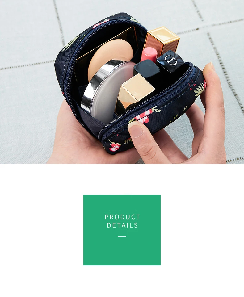 Новая простая модная дорожная косметическая сумка, косметическая органайзер для помад мешочек для украшений сумка для хранения Милая косметичка