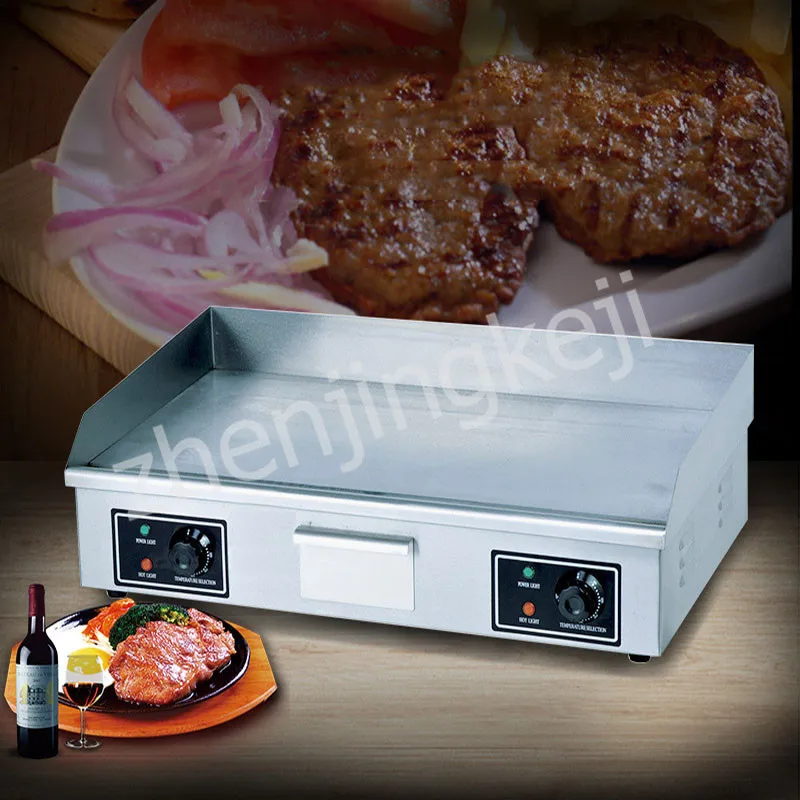 BS-820 Electric Griddle Hand Cake Special Machine Fried Egg Squid Iron Plate Fried Rice Steak Machine Teppanyaki Electric Stove