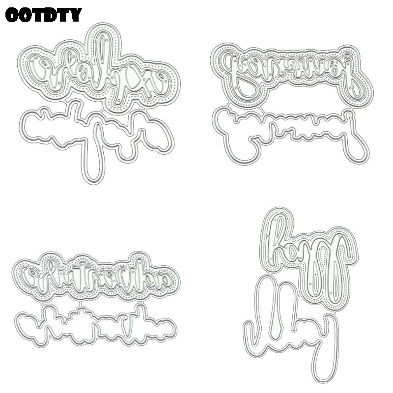 Letter Metal Cutting Dies Stencil Scrapbooking Album Stamp Paper Card Embossing Decor