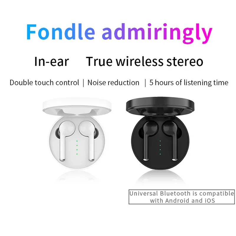 TW40 TWS беспроводные Bluetooth наушники настоящие Airbuds вкладыши Спортивная гарнитура