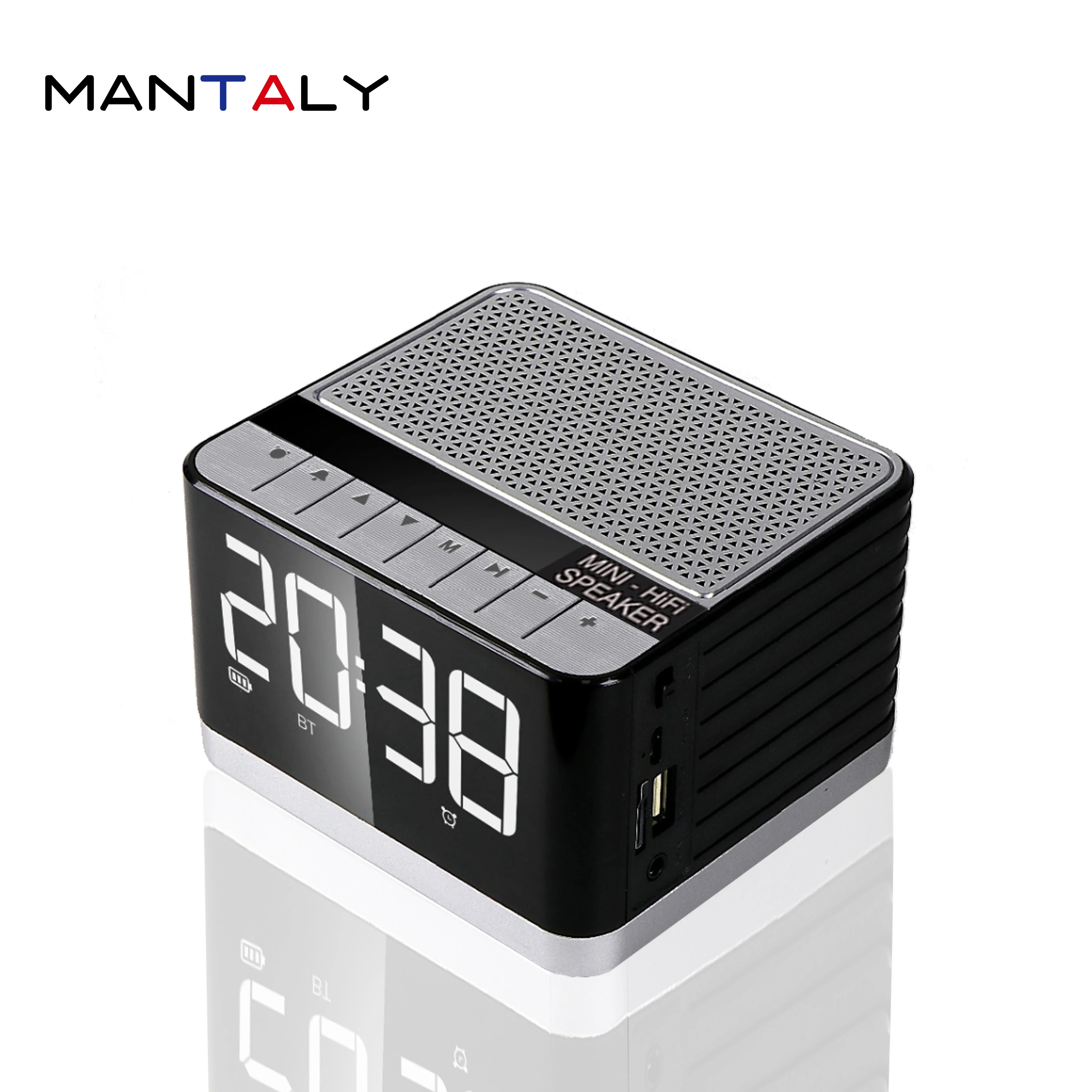 

Stereo Surround Speaker Column Bluetooth Portable enceinte Wireless Loud Speakers bluetus Mini music Radio USB FM TF Alarm Clock