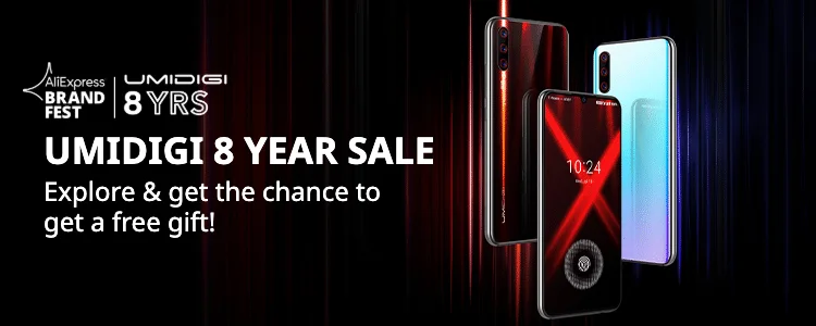 [Brand Fest]Umidigi 8 years sale: World's first Android 10 quad camera phone! Sale ends in 3 days.