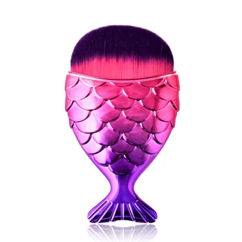 

1PCS Mermaid Makeup Brushes Fish Scale Makeup Brush Fishtail Bottom Brush Powder Blush Cosmetic Brushes for Makeup