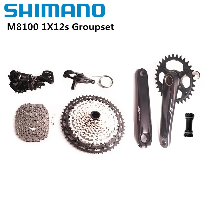 Комплект велосипедных компонентов SHIMANO XT M8100 12s MTB 28T 30T 32T 34T 36T 170 175 комплект